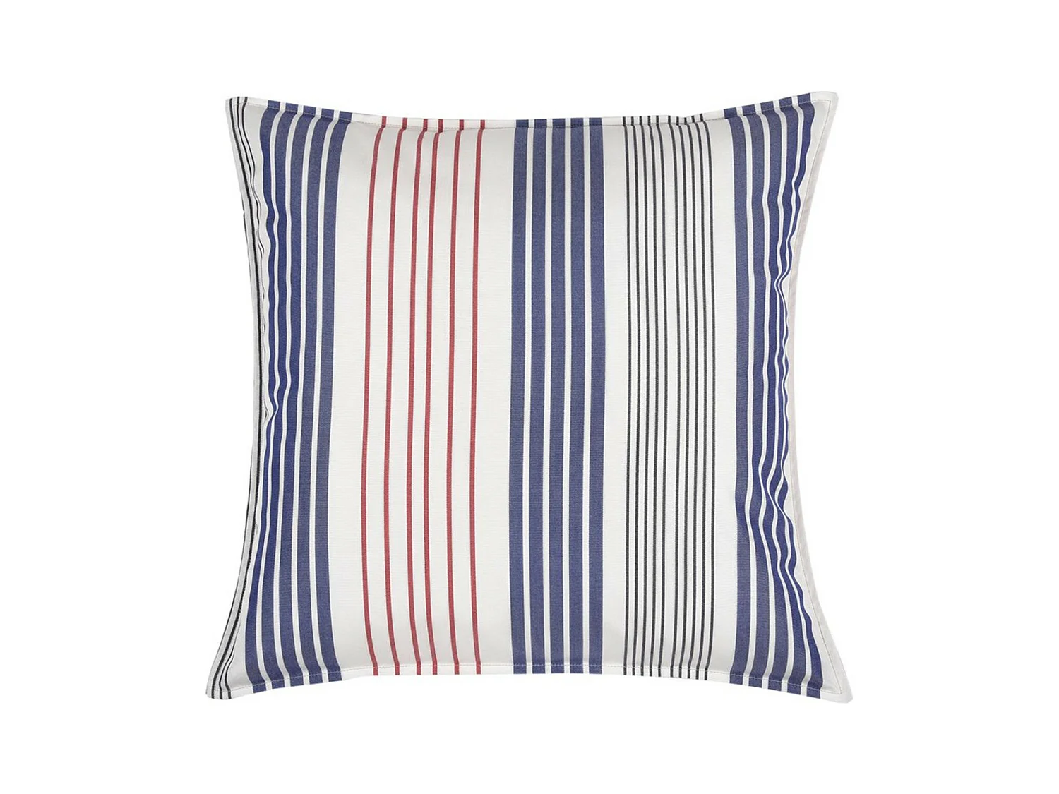 Moyen coussin carré 60 x 60 cm - 100% Coton- Bleu/Blanc - SANTORIN
