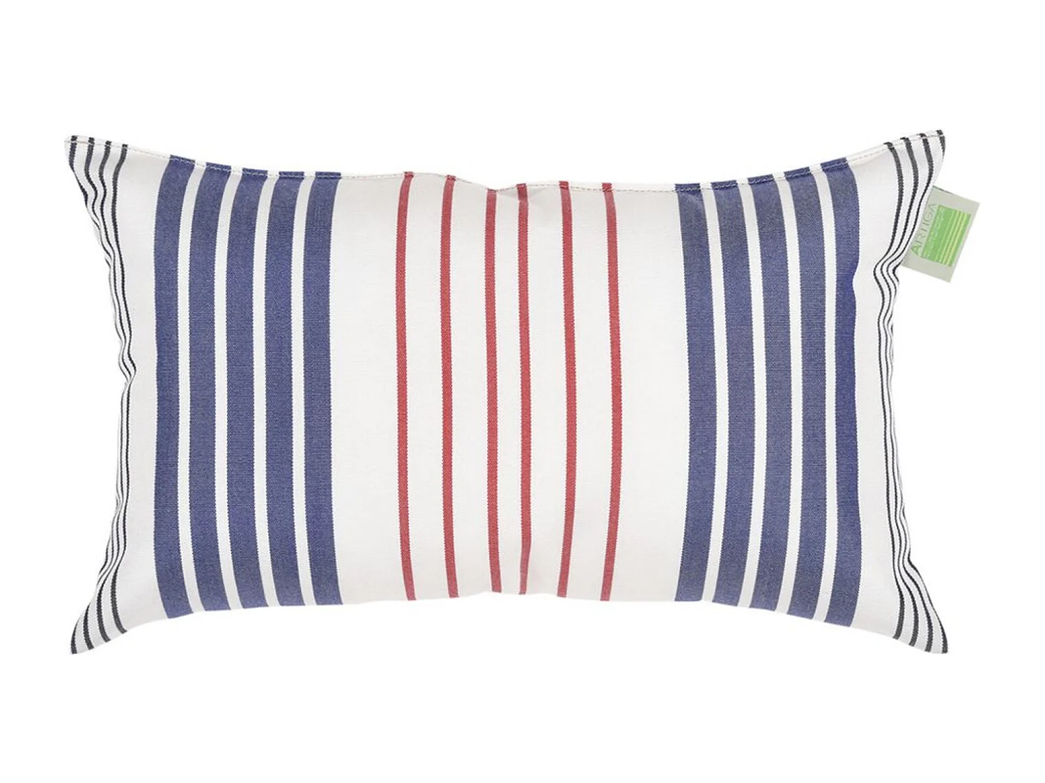 Mini coussin rectangulaire 40 x 24 cm - 100% Coton- Bleu/Blanc - SANTORIN
