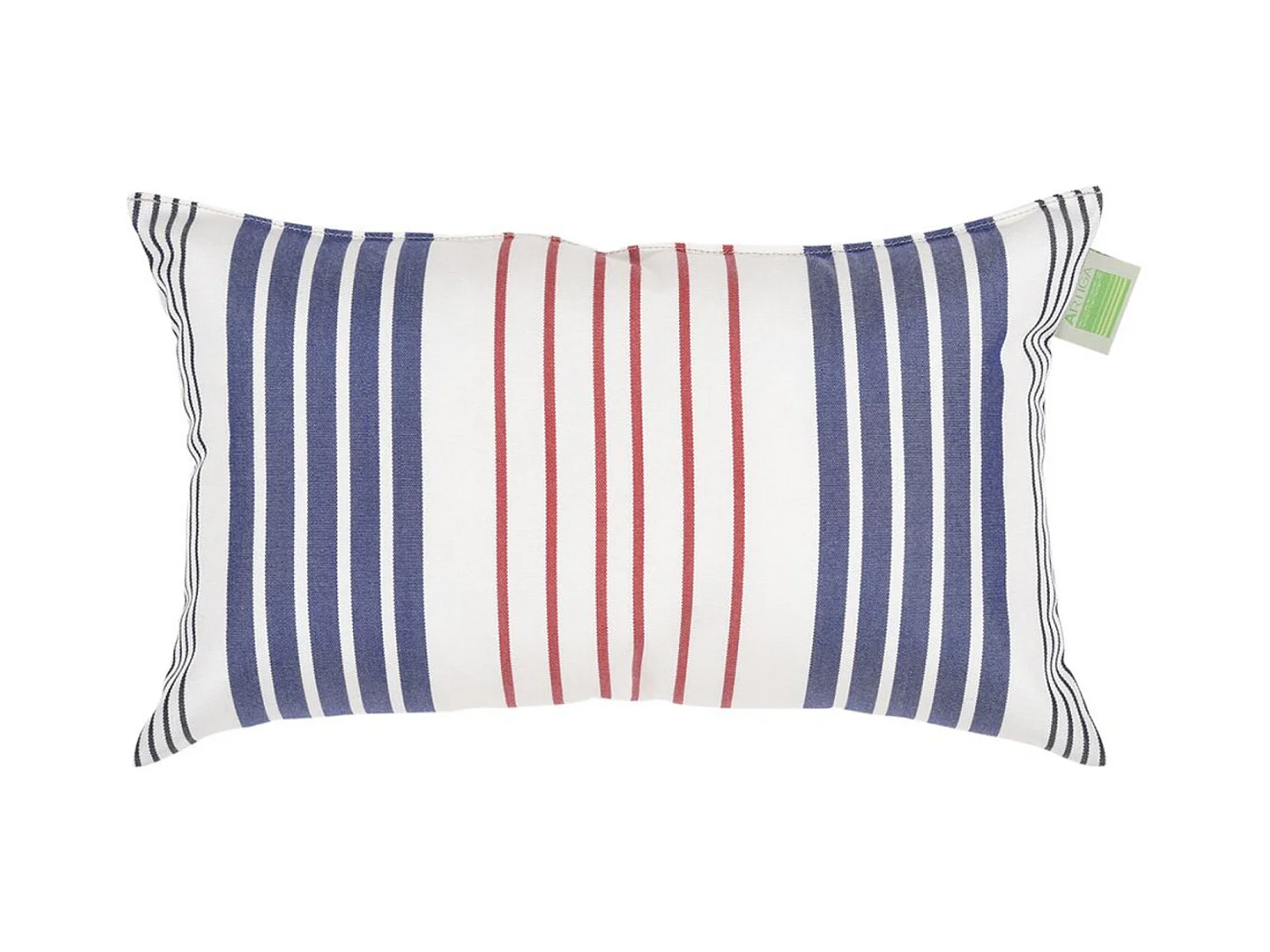 Mini coussin rectangulaire 40 x 24 cm - 100% Coton- Bleu/Blanc - SANTORIN