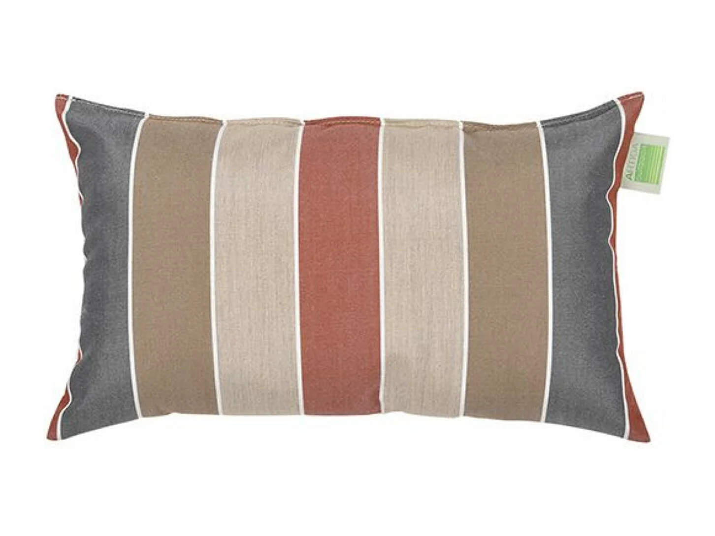 Mini coussin rectangulaire 40 x 24 cm - 100% Coton- Marron/Rouge - JERSEY