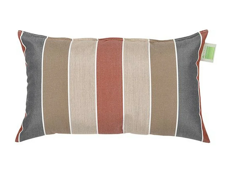 Mini coussin rectangulaire 40 x 24 cm - 100% Coton- Marron/Rouge - JERSEY