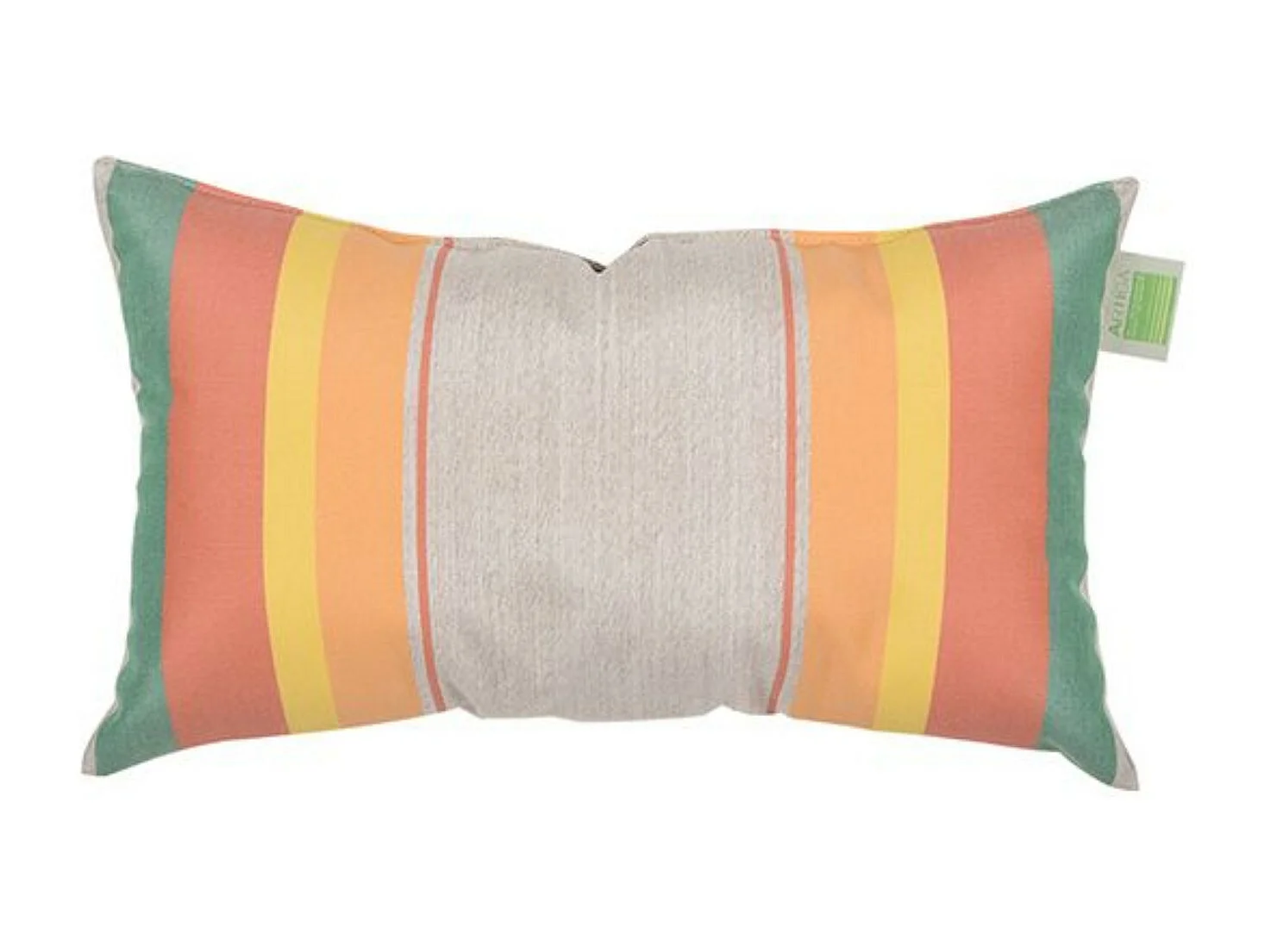 Mini coussin rectangulaire 40 x 24 cm - 100% Coton- Orange/Bleu - CANARIES