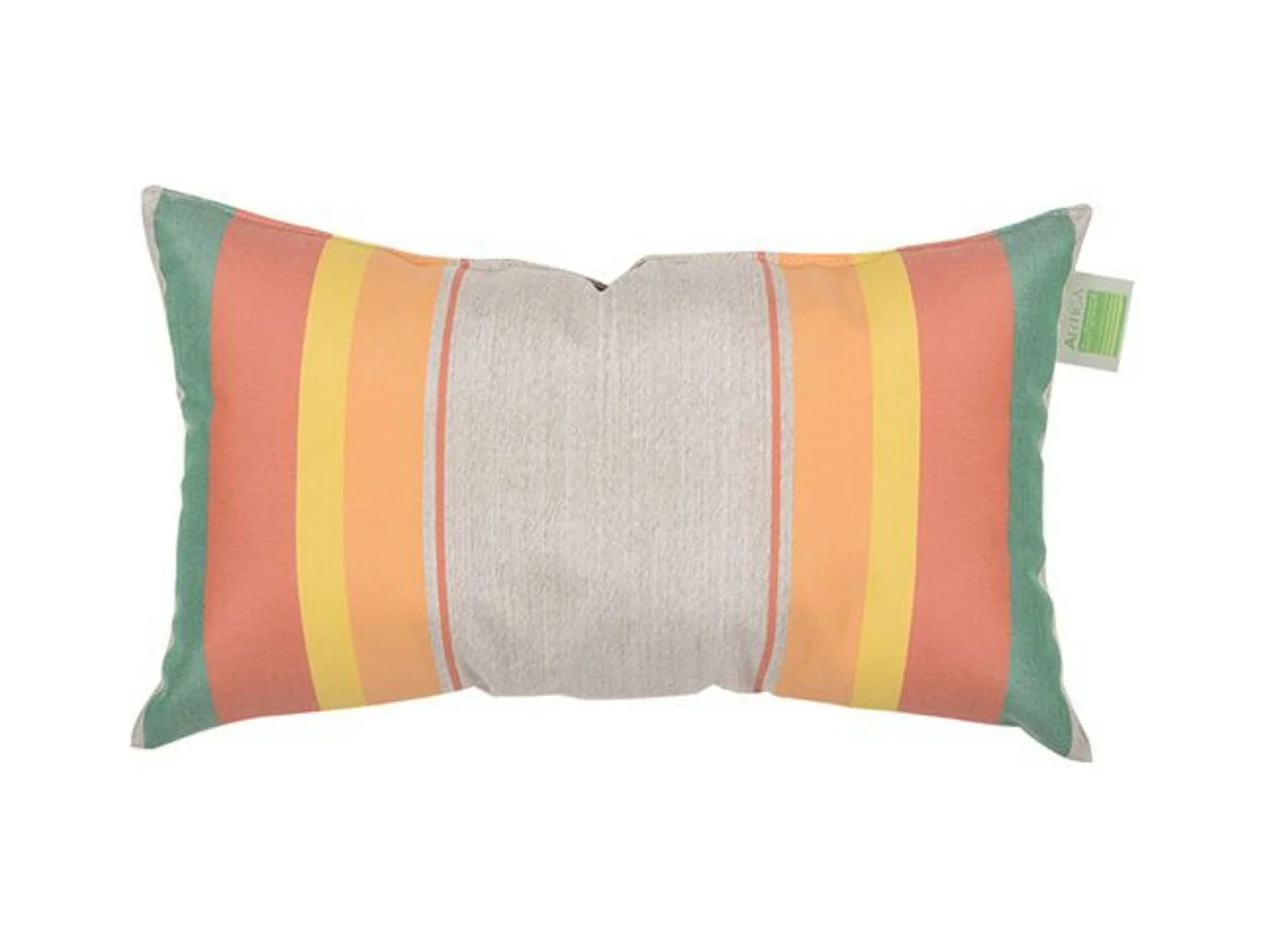 Mini coussin rectangulaire 40 x 24 cm - 100% Coton- Orange/Bleu - CANARIES