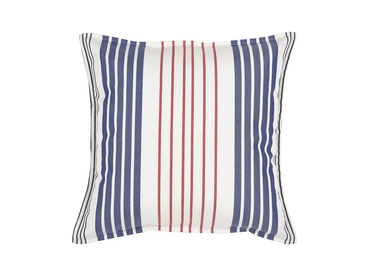 Petit coussin carré 40 x 40 cm - 100% Coton - Bleu/Blanc - SANTORIN