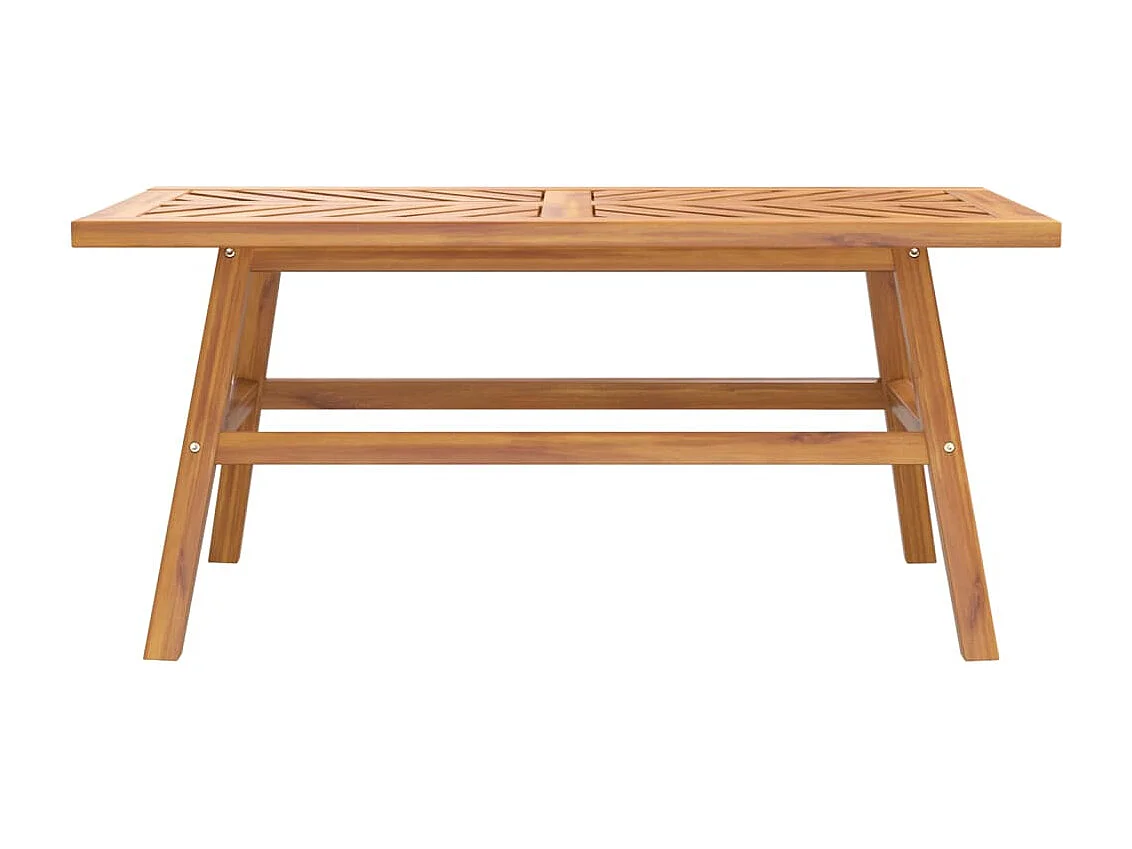 Table basse 100x50x45 cm bois massif d'acacia