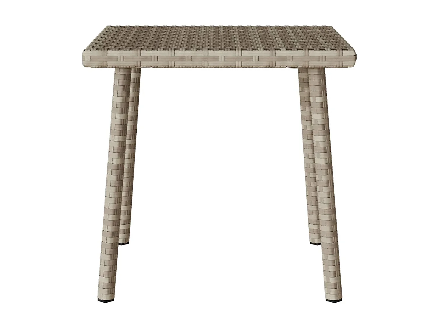 Mesa de centro de jardim retangular 40x40x37cm vime PE