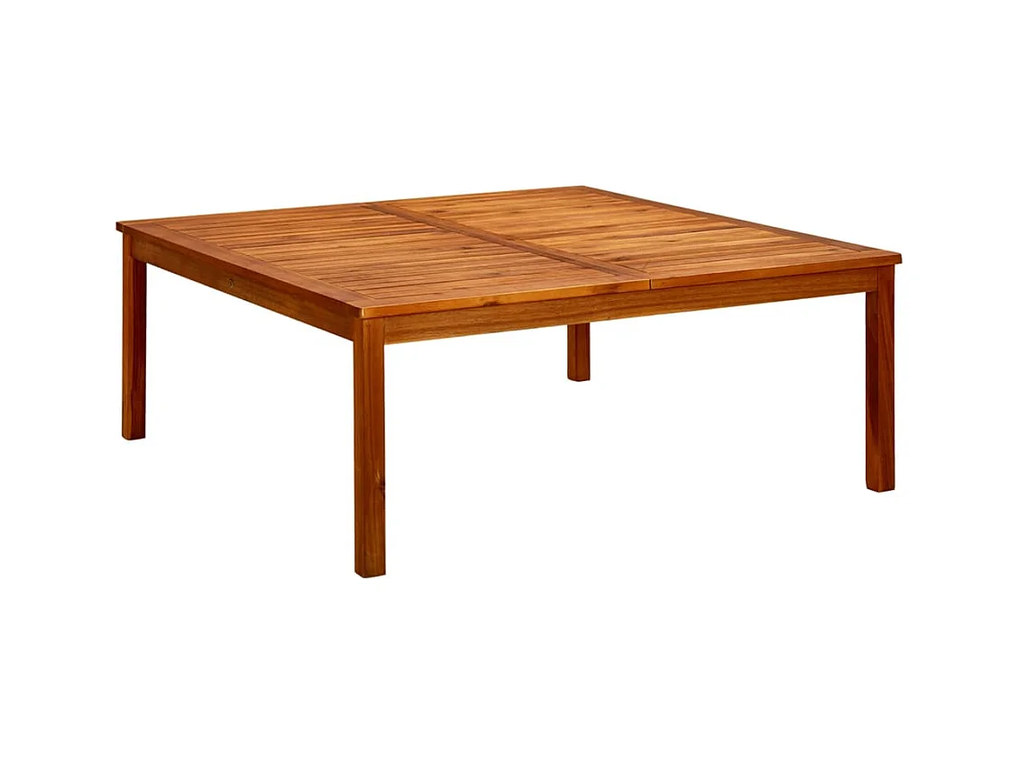 Table basse de jardin 110x110x45 cm Bois solide d'acacia