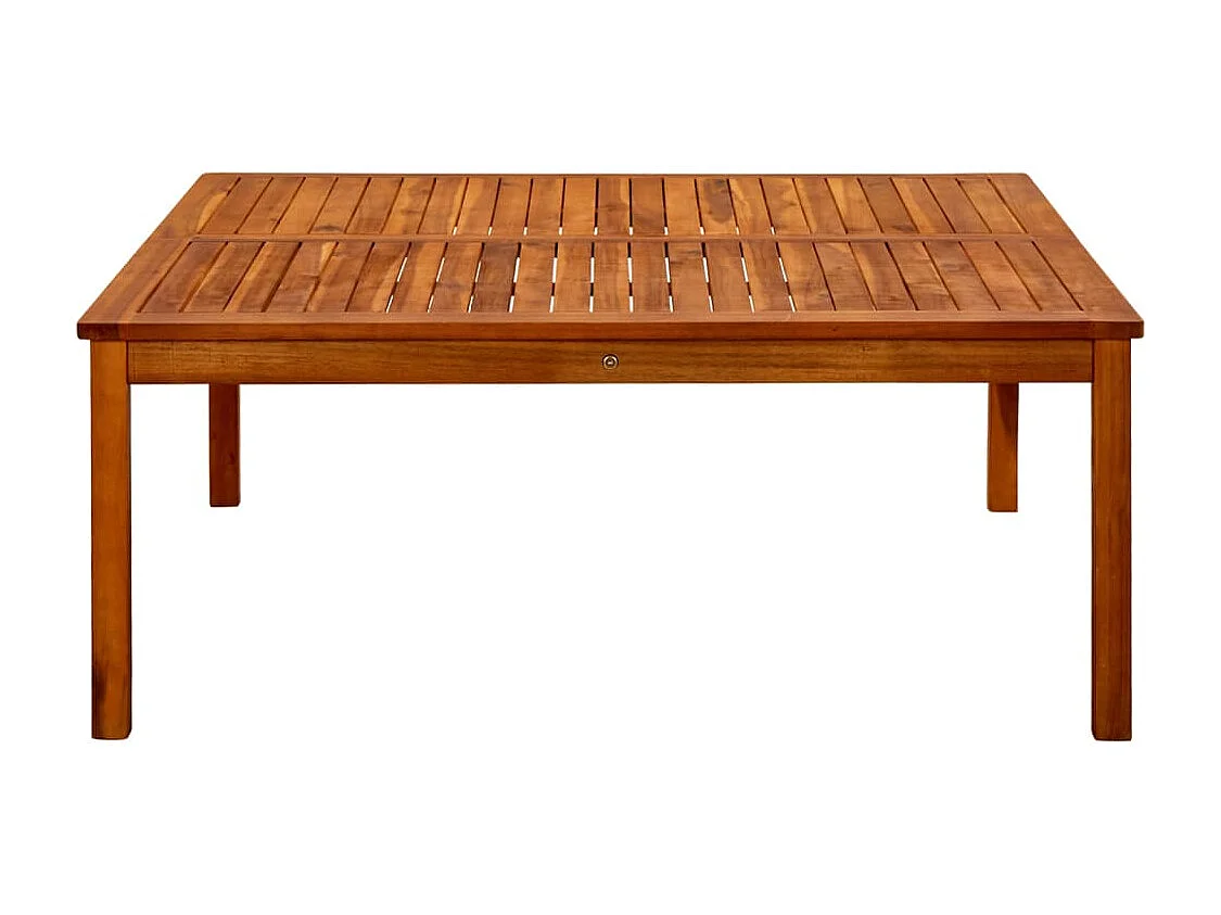 Mesa de centro de jardín madera maciza de acacia 110x110x45 cm
