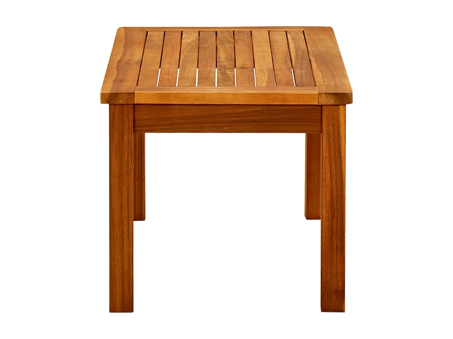 Mesa de centro de jardín madera maciza de acacia 70x40x36 cm