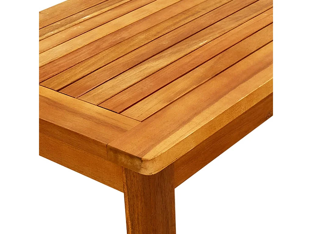 Table basse de jardin 70x40x36 cm Bois solide d'acacia