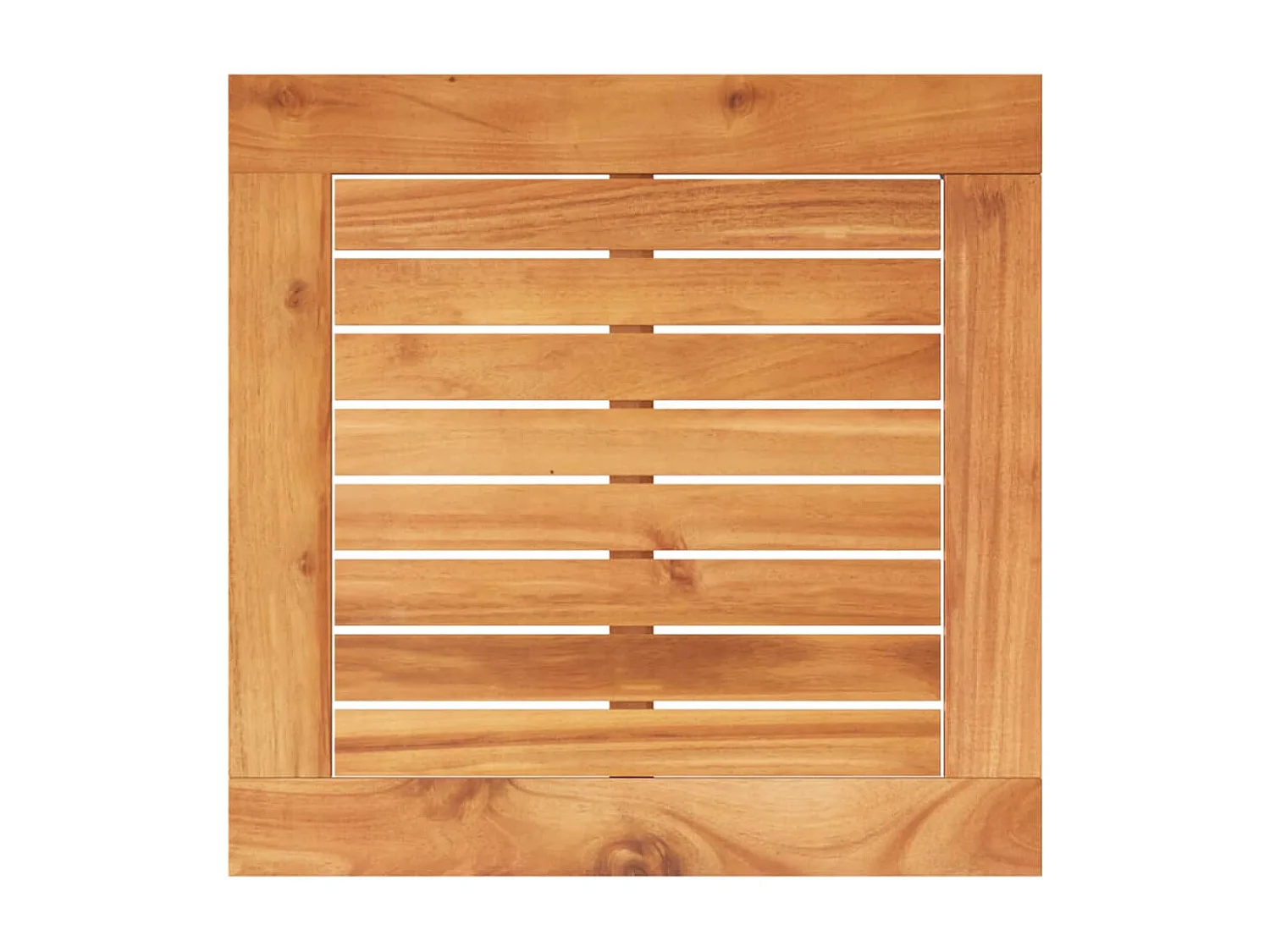 Mesa de jardim 38x38x42 cm vime PE/acácia mistura de beges