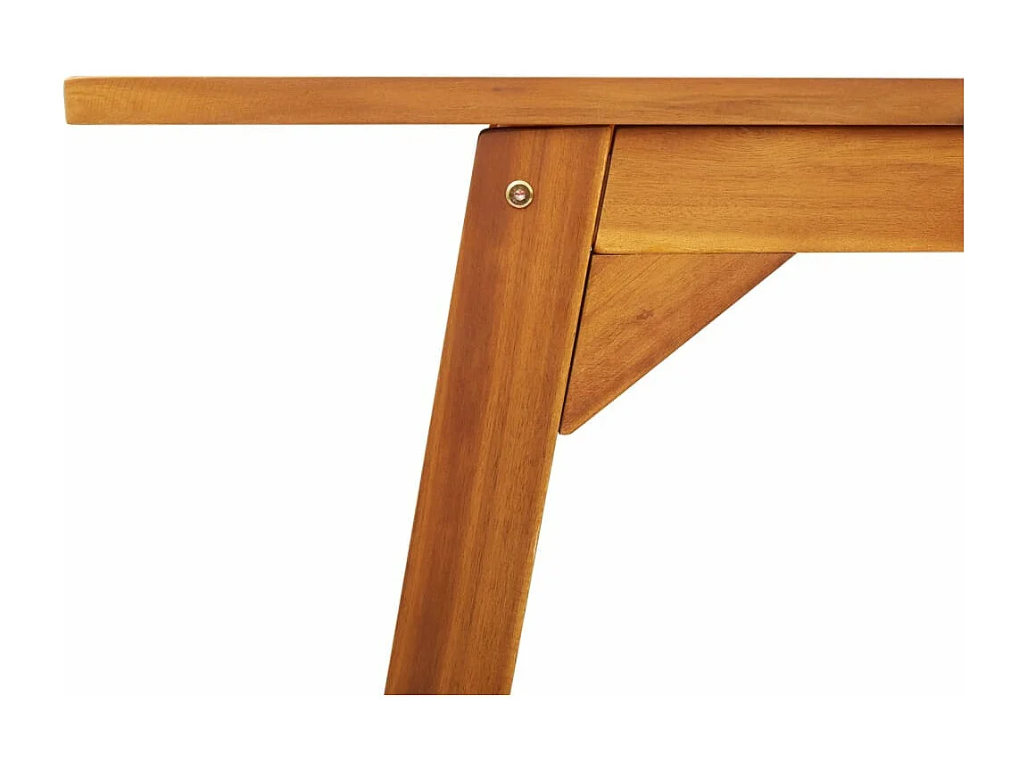 Table à manger de jardin 110x56x75 cm bois massif d'acacia
