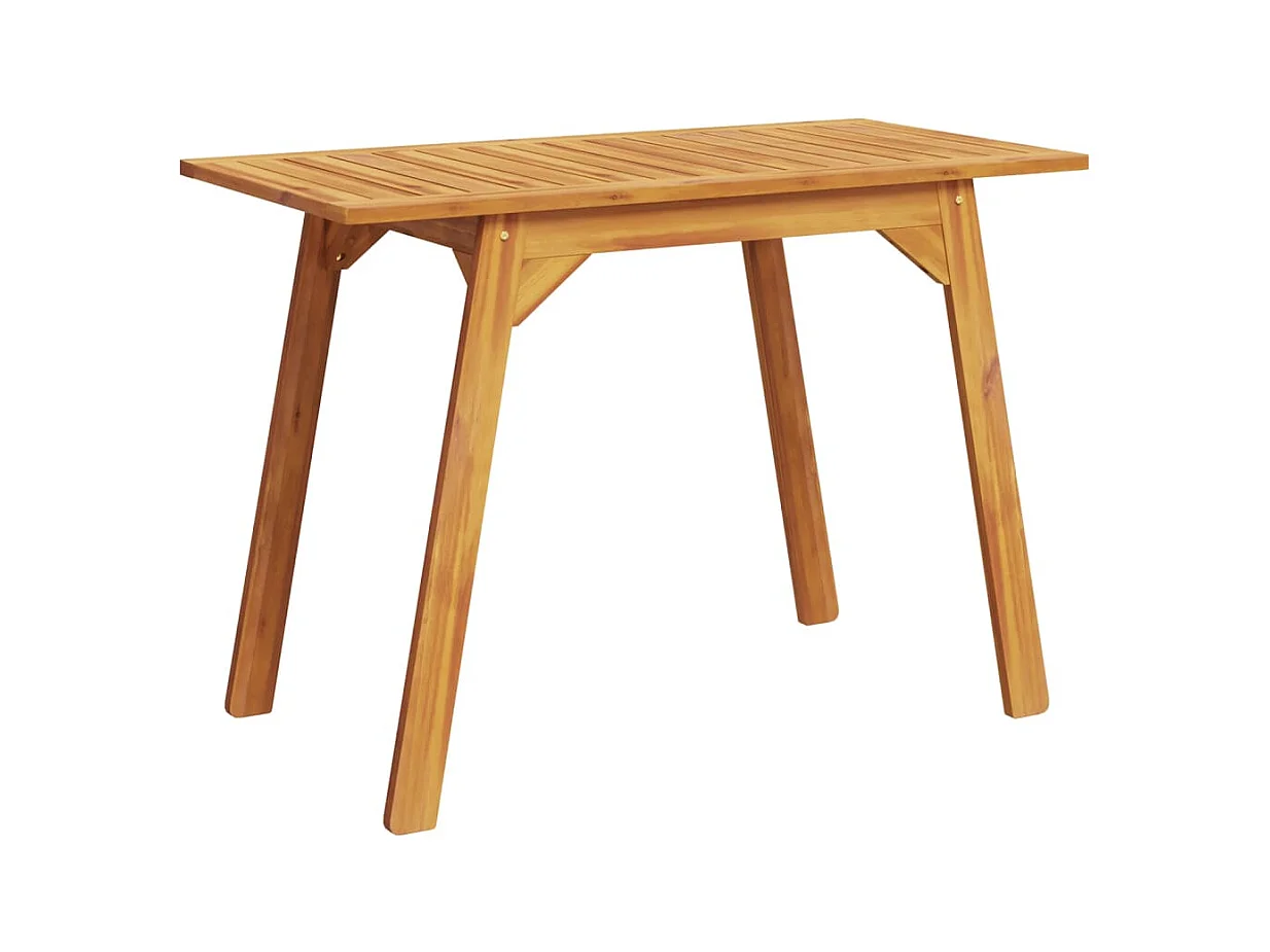 Table à manger de jardin 110x56x75 cm bois massif d'acacia