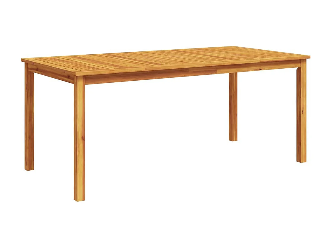 Table à manger de jardin 180x90x75 cm bois massif d'acacia