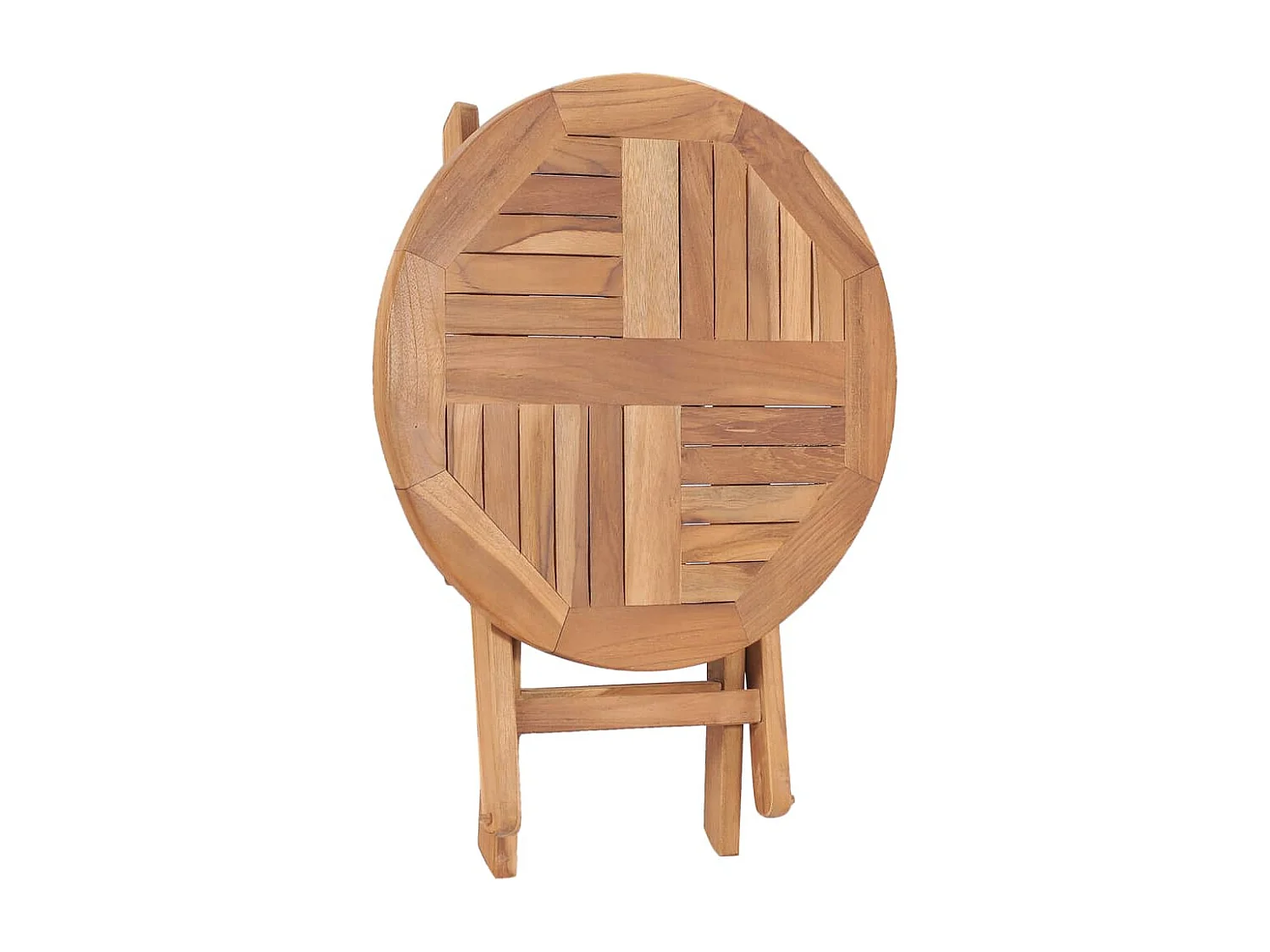 Table pliable de jardin 45 cm Bois de teck solide