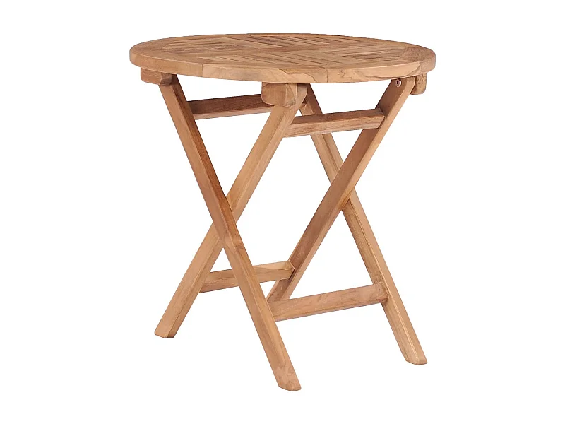 Table pliable de jardin 45 cm Bois de teck solide