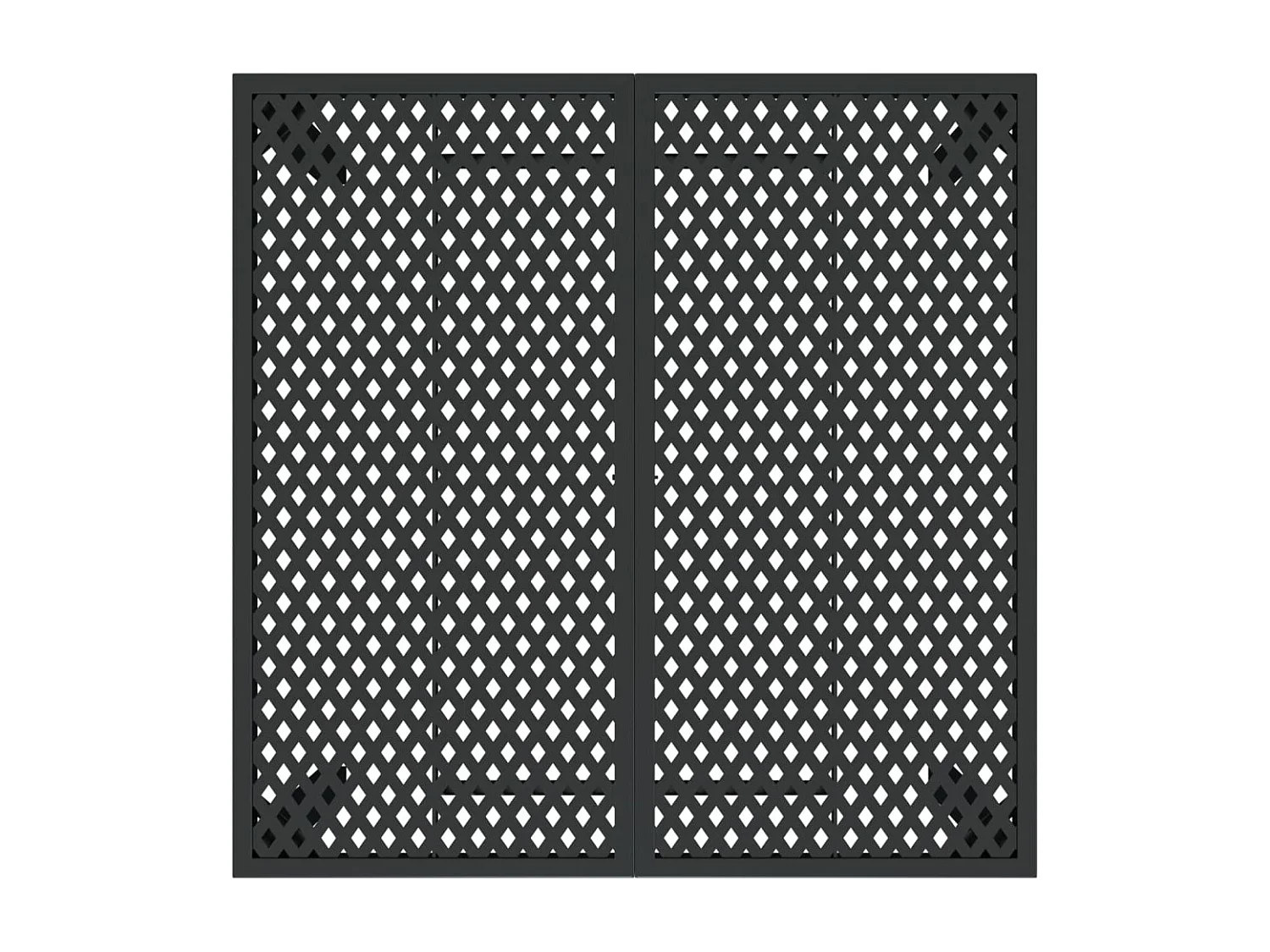 Table de jardin anthracite 100x100x72 cm acier