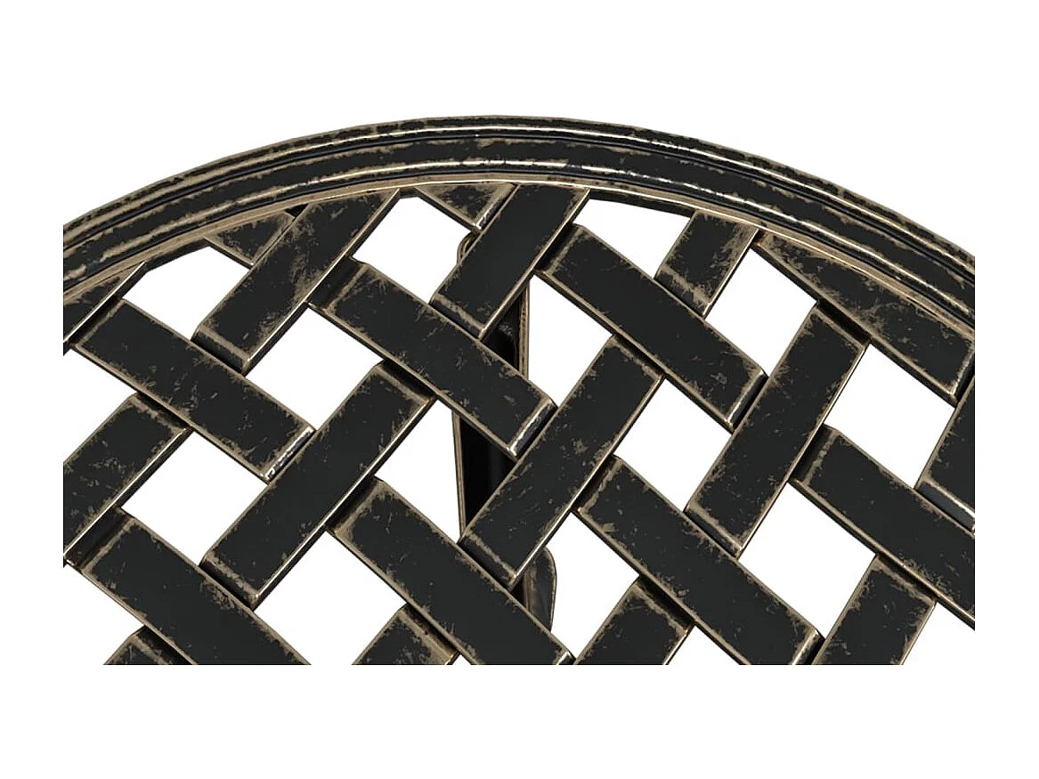 Mesa de jardim Ø48x53 cm alumínio fundido bronze