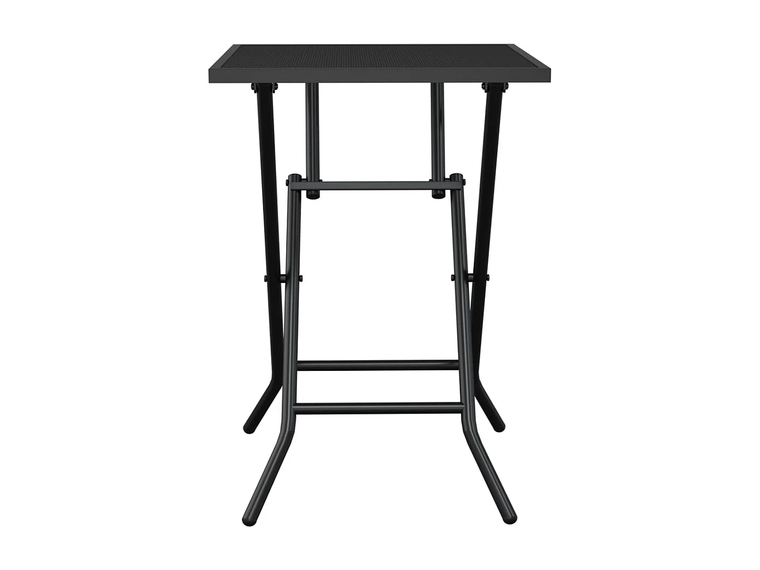Tuintafel inklapbaar 50x50x72 cm staalgaas antracietkleurig
