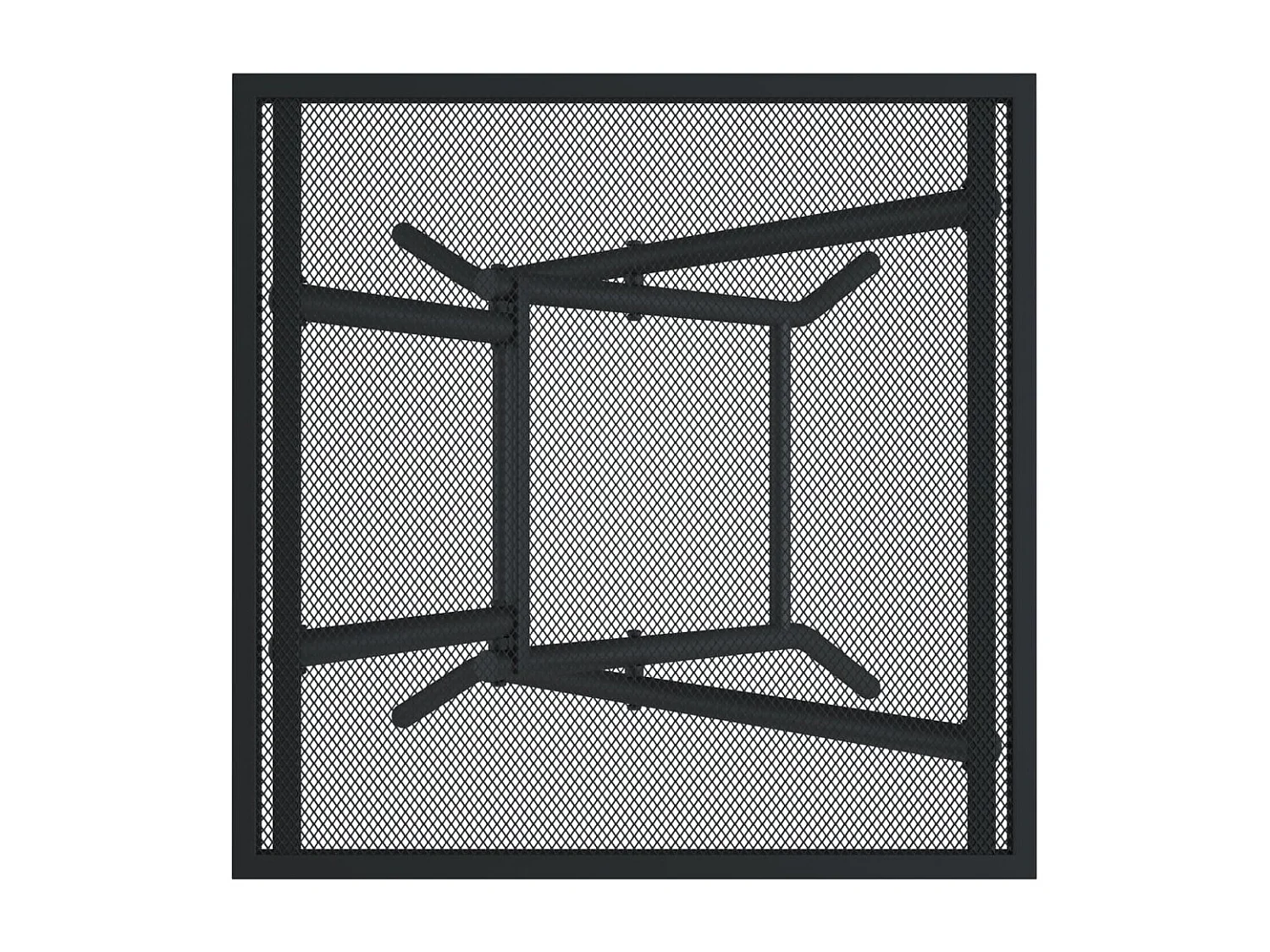 Table de jardin pliable anthracite 50x50x72 cm maille d'acier