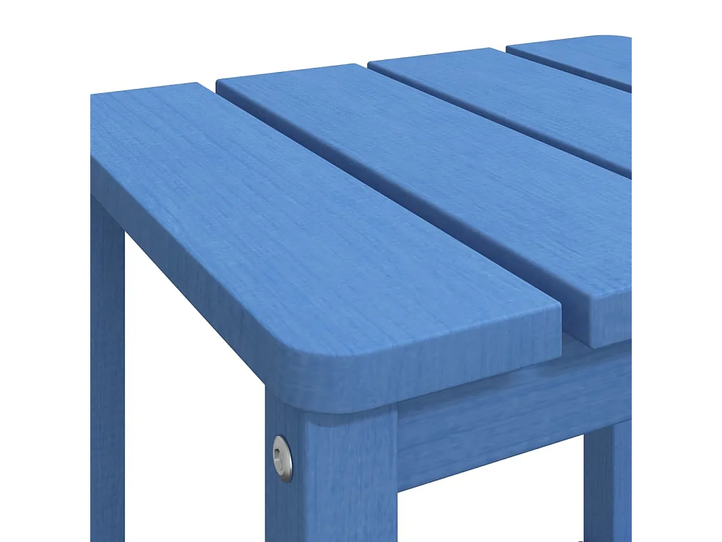 Mesa de jardim Adirondack 38x38x46 cm PEAD ciano