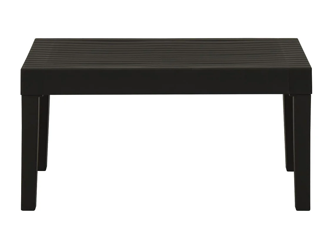 Table de salon de jardin Plastique Gris