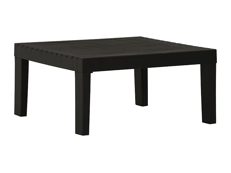 Table de salon de jardin Plastique Gris