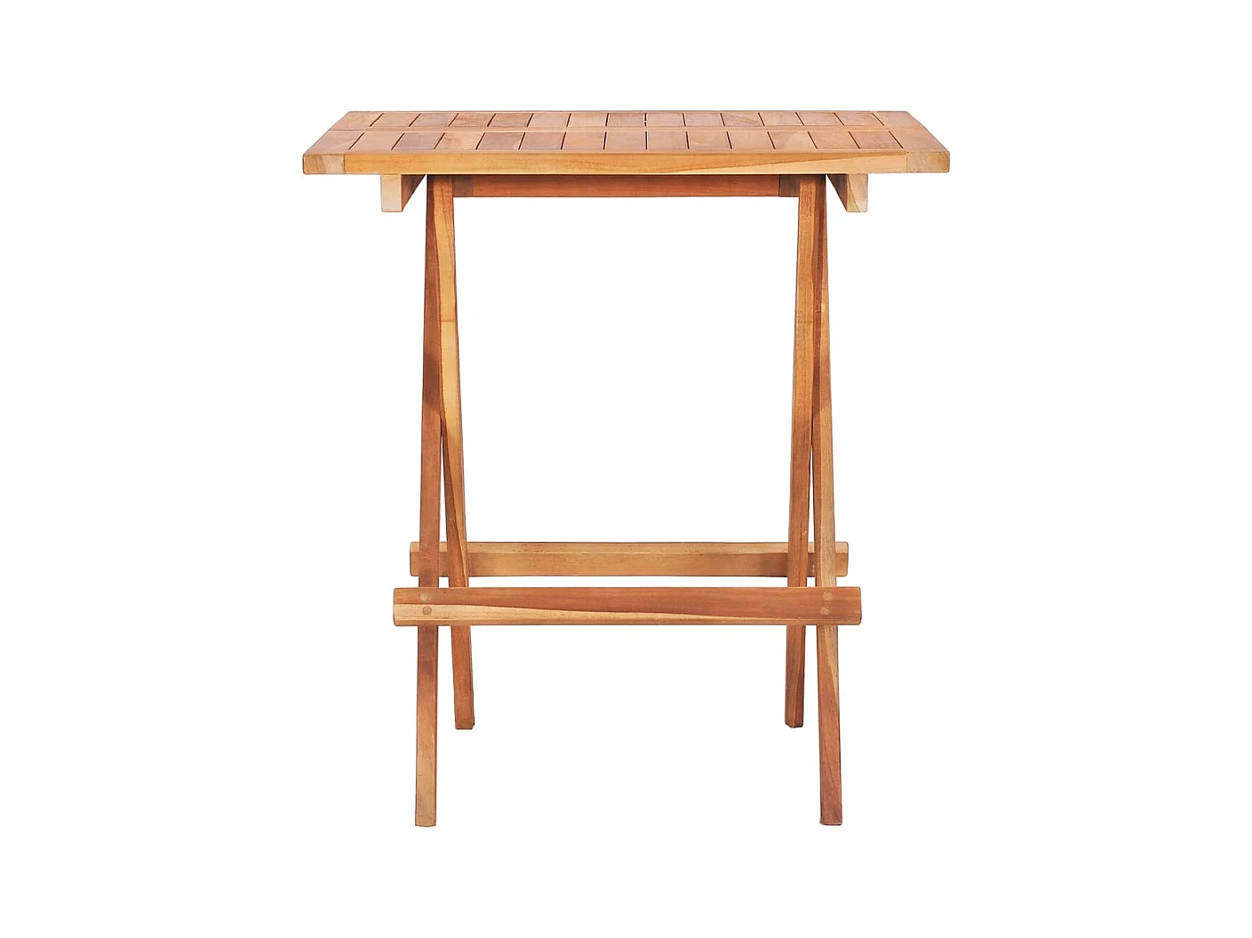 Table de bistro pliable 60x60x65 cm Bois de teck solide