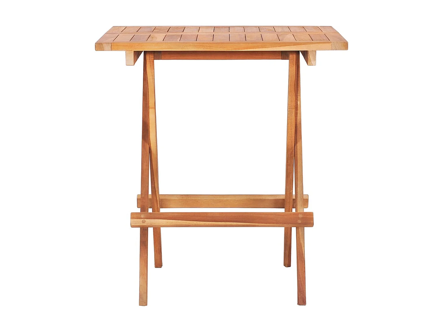 Table de bistro pliable 60x60x65 cm Bois de teck solide