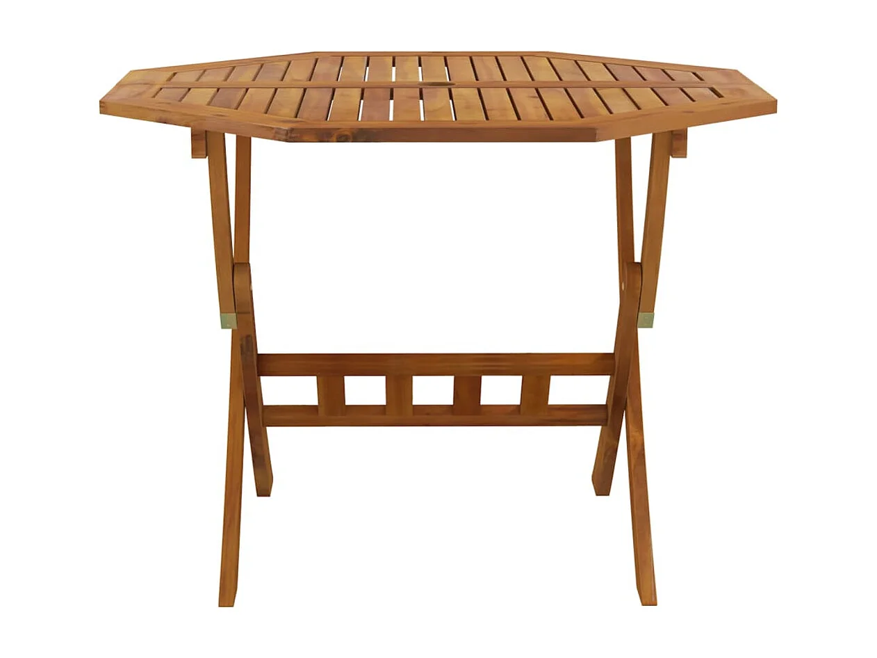 Table pliable de jardin 90x75 cm Bois d'acacia solide