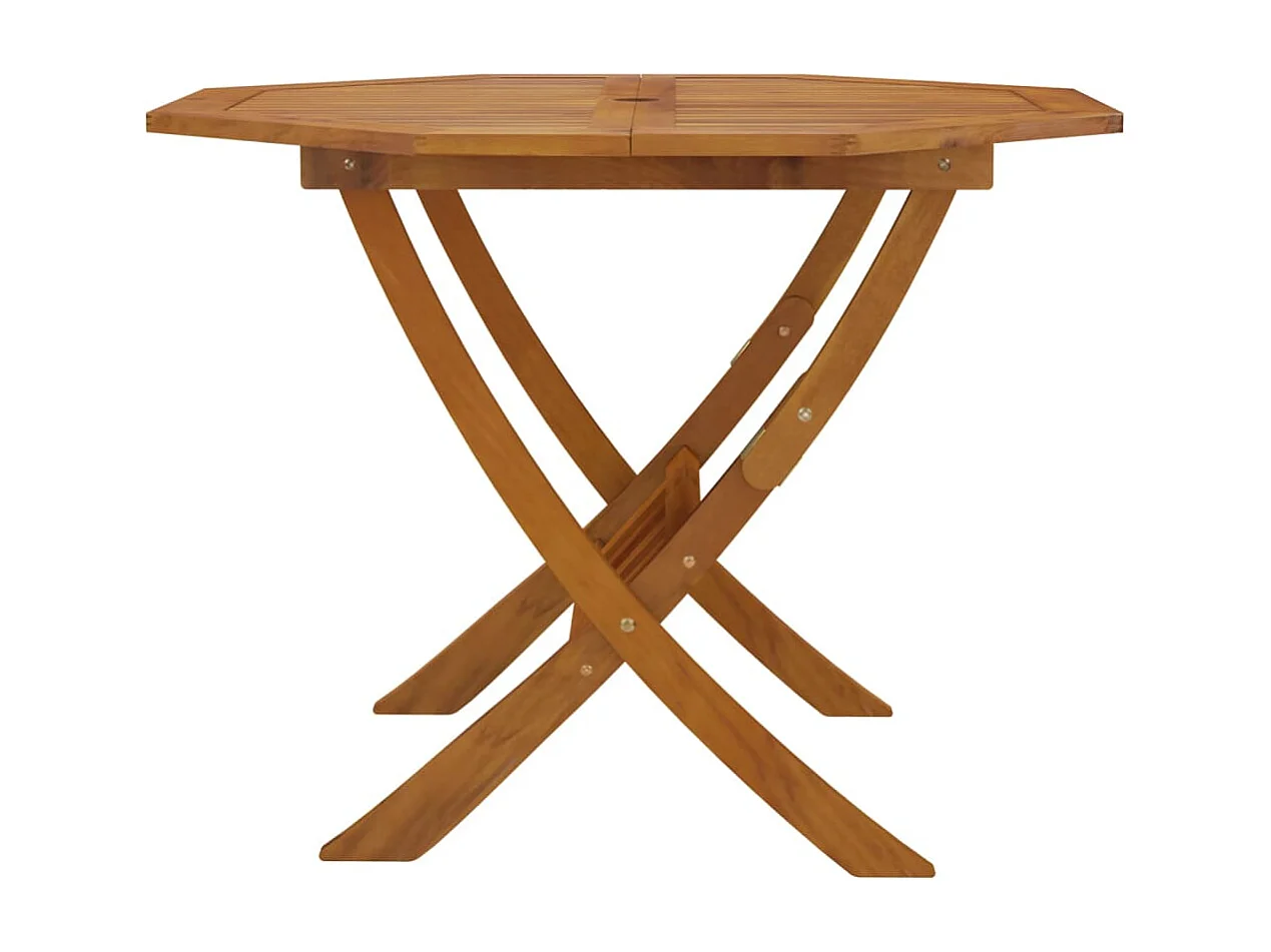 Table pliable de jardin 90x75 cm Bois d'acacia solide