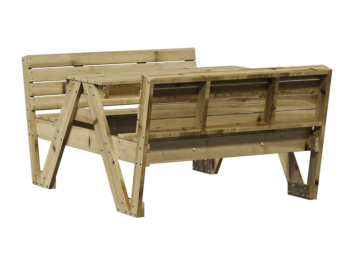 Table de pique-nique pour enfants bois de pin imprégné