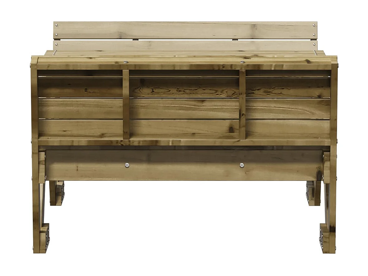 Table de pique-nique pour enfants bois de pin imprégné