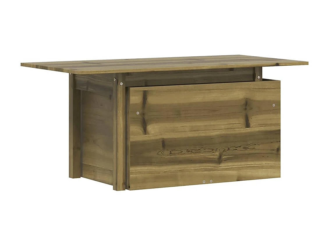 Table de jardin 100x50x75 cm bois de pin imprégné