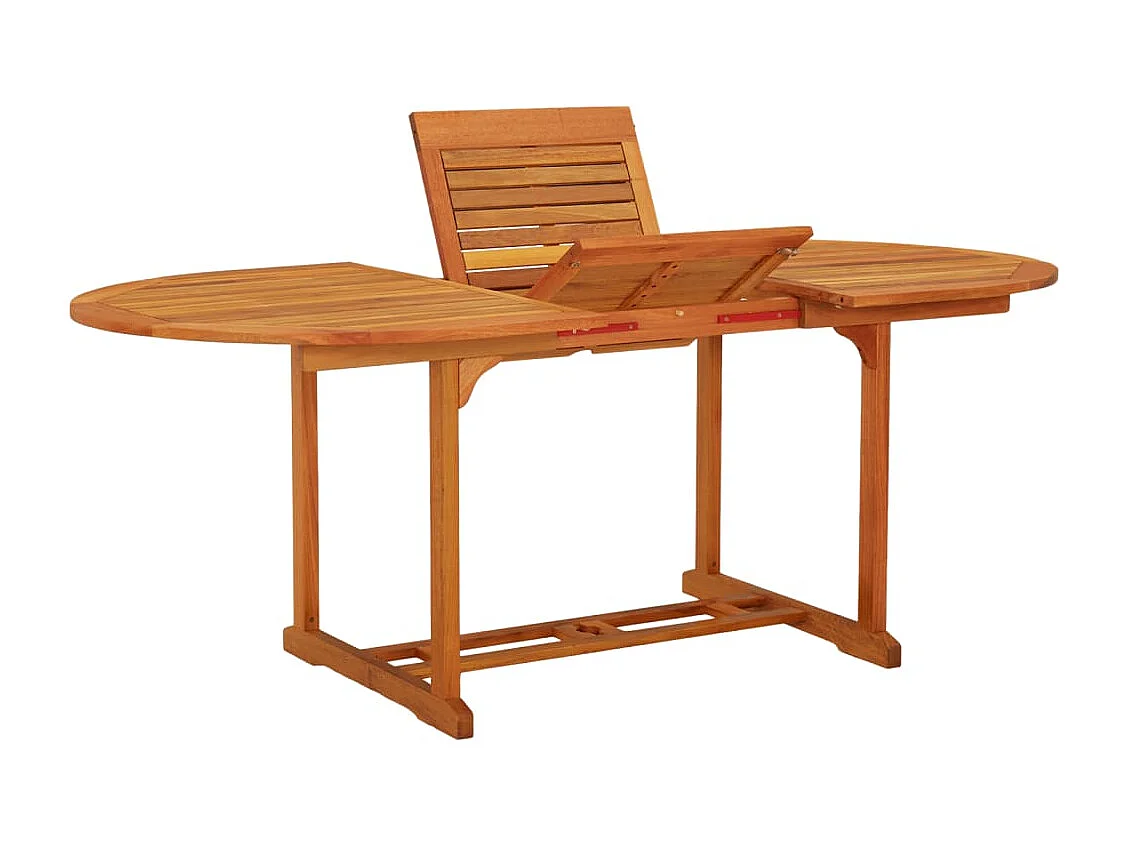Table de jardin 200x100x75 cm Bois d'eucalyptus solide