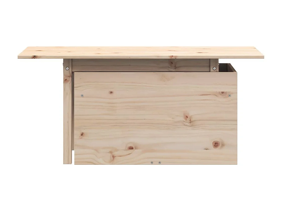 Table de jardin 100x50x75 cm bois massif de pin