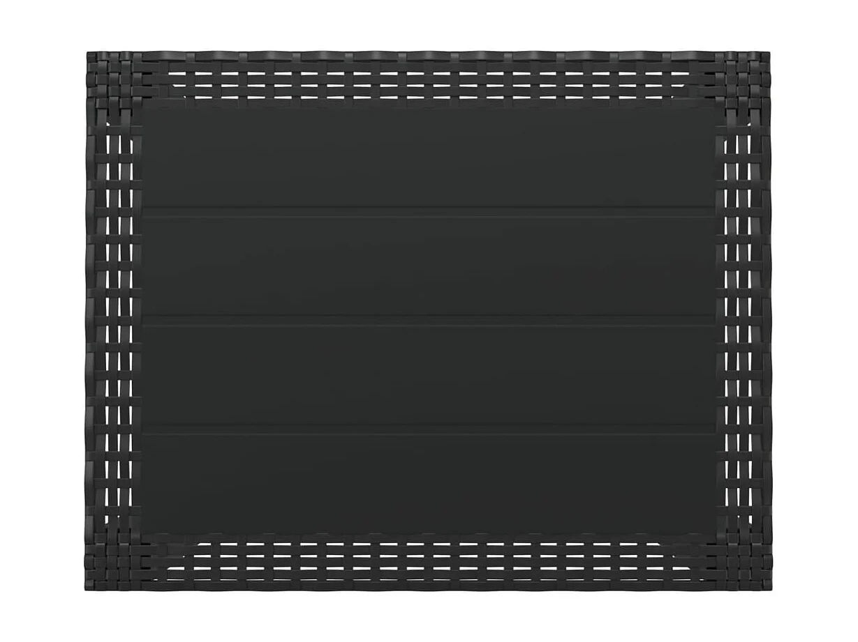 Table de jardin anthracite 59x47x40 cm PP