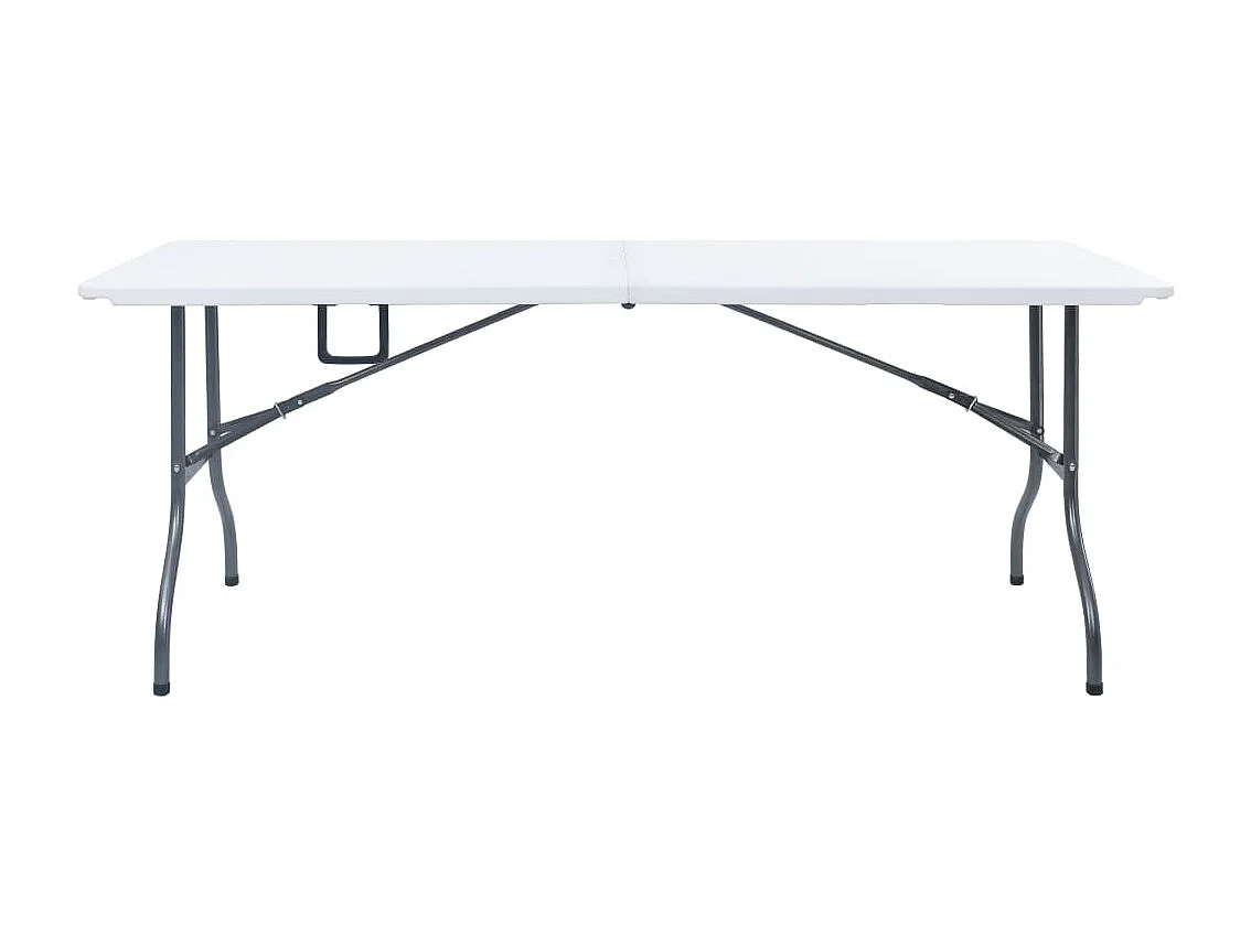 Table pliable de jardin Blanc 180x72x72 cm PEHD