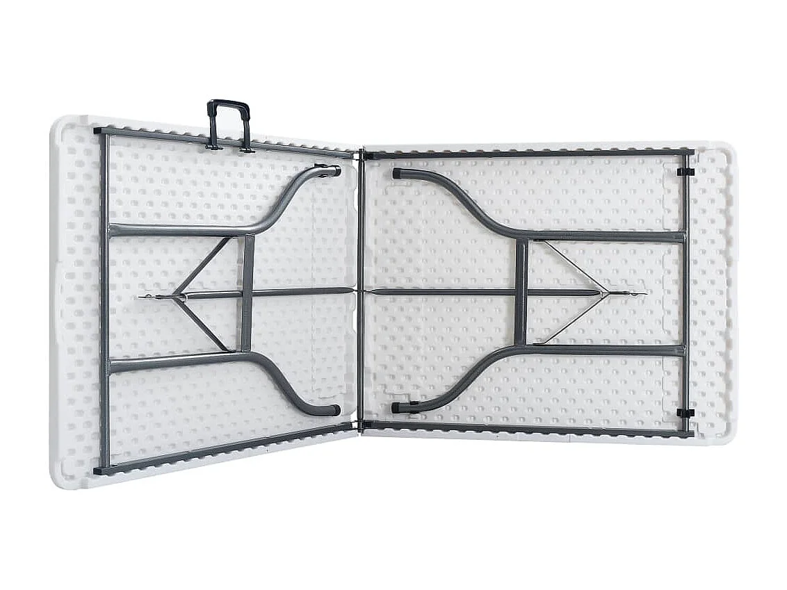 Table pliable de jardin Blanc 180x72x72 cm PEHD