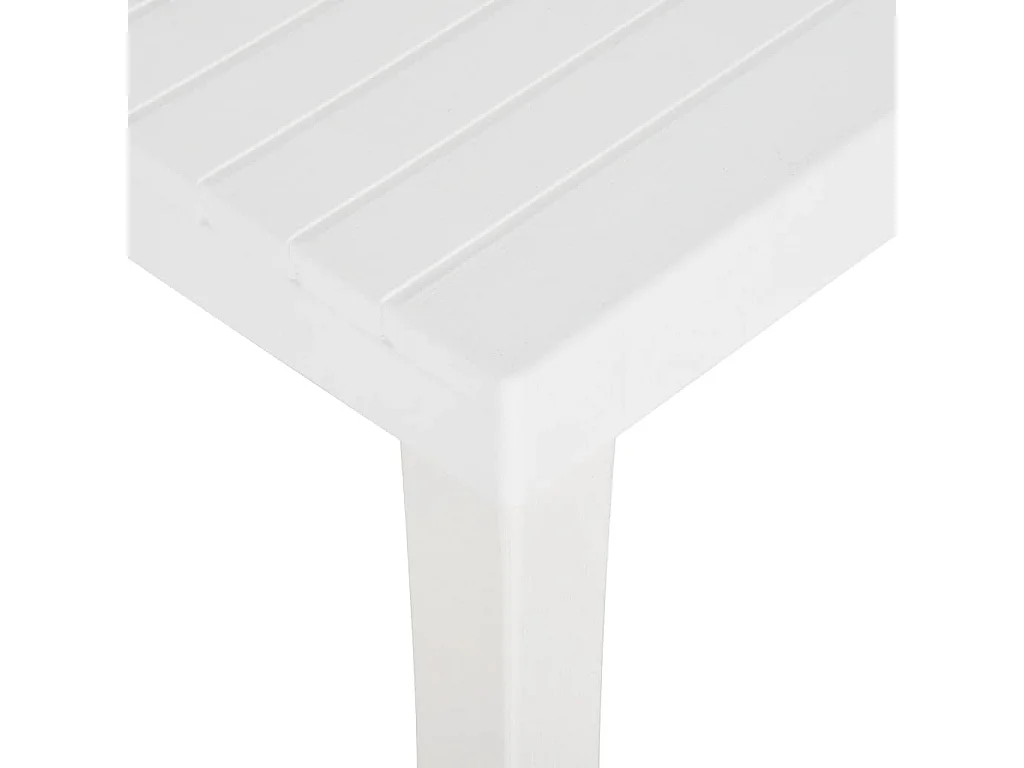 Mesa de jardim 150x90x72 cm PP branco