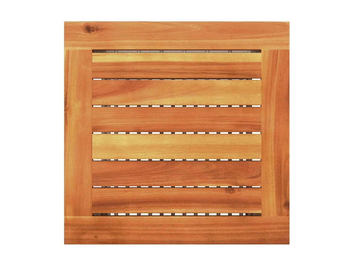 Mesa de jardim 40x40x42 cm vime PE e madeira de acácia cinzento