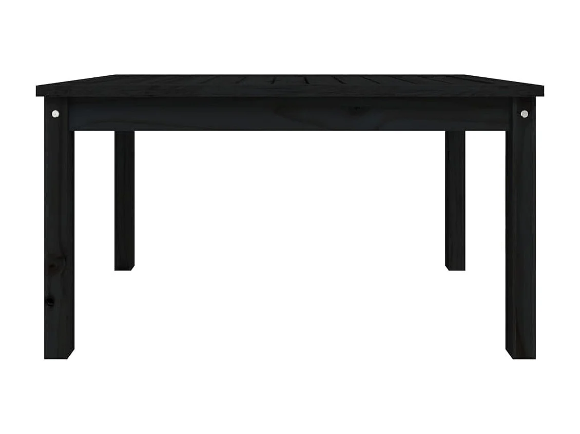 Table de jardin noir 82,5x50,5x45 cm bois massif de pin