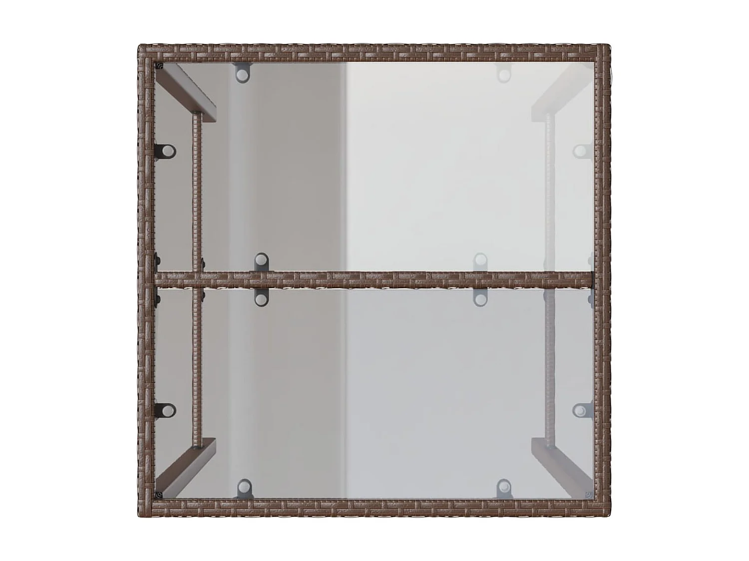 Tuinbartafel 70x70x110 cm poly rattan bruin