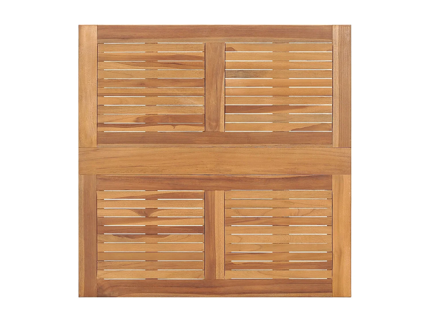 Table à dîner pliable de jardin 90x90x75 cm Bois de teck solide