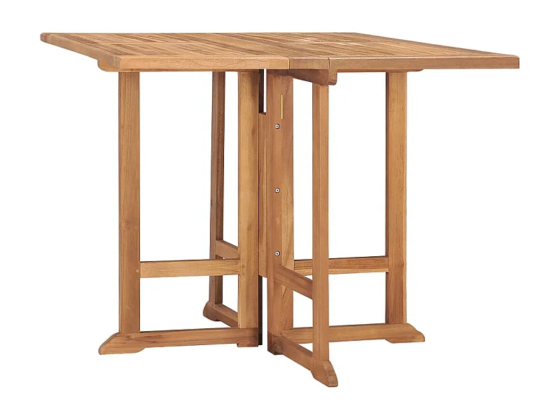 Table à dîner pliable de jardin 90x90x75 cm Bois de teck solide