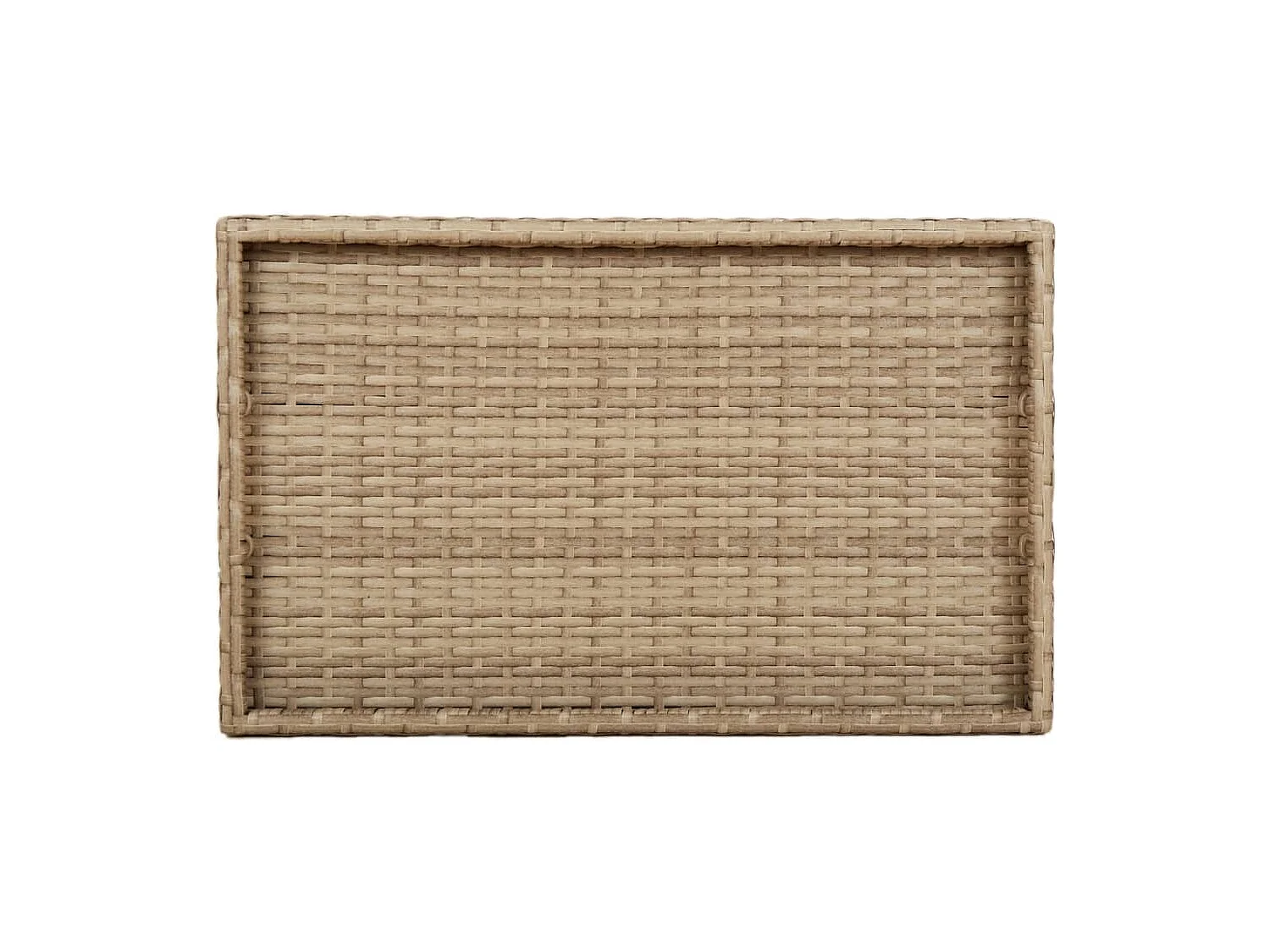 Mesa bandeja dobrável 65x40x75 cm vime PE bege