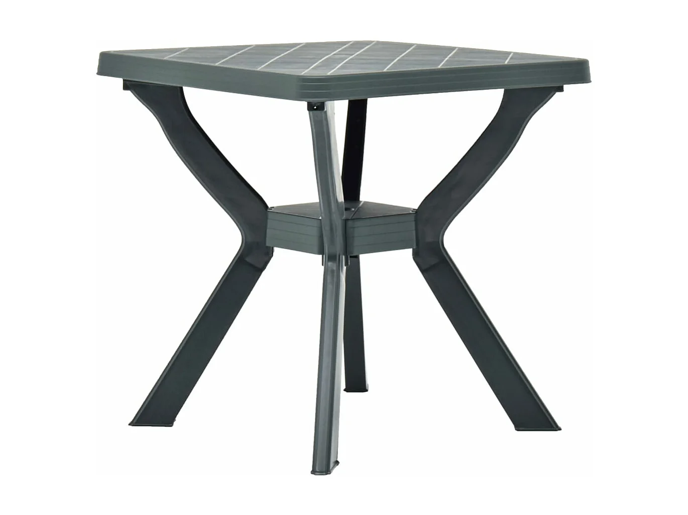 Mesa de bistrô 70x70x72 cm plástico verde