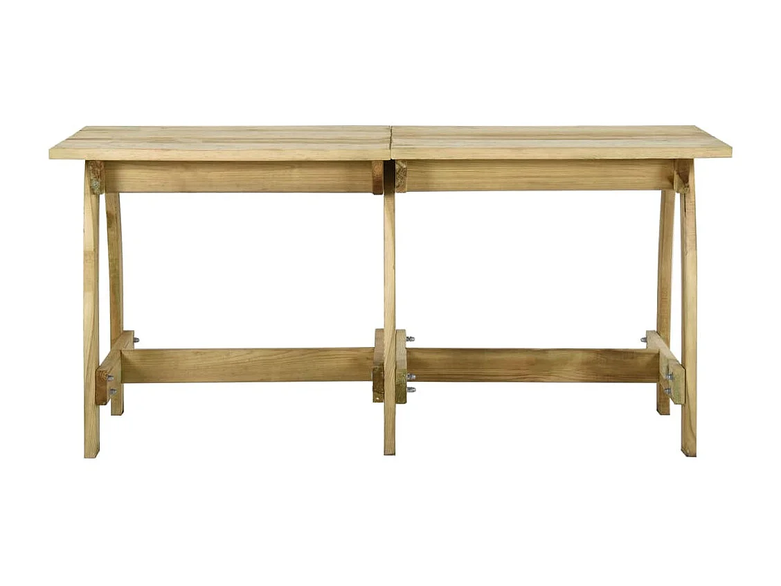 Table de jardin 160x74x75 cm Bois de pin imprégné