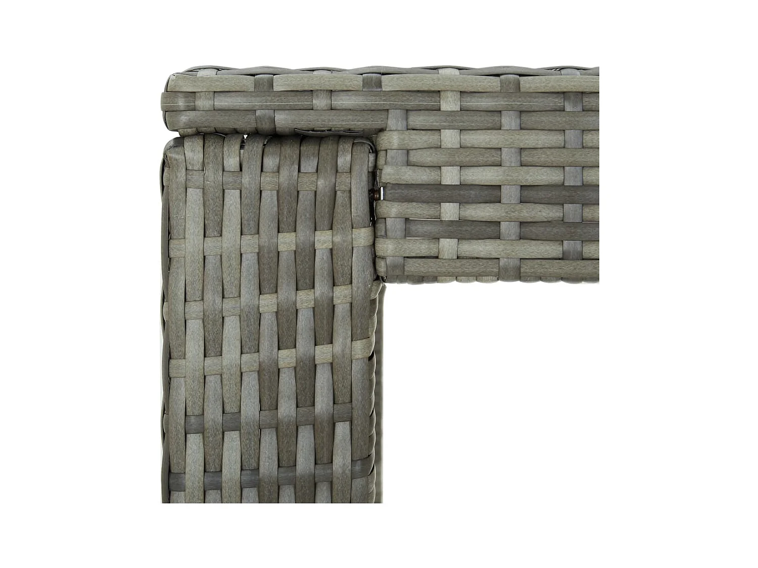 Table de bar de jardin Gris 100x60,5x110,5 cm Résine tressée