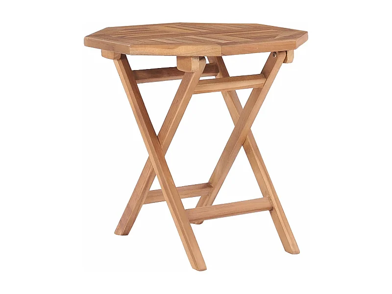 Mesa de jardim dobrável 45x45x45 cm madeira de teca maciça